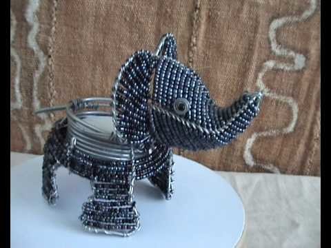 CraftRootz - Elephant T-light candle holder