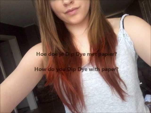 Dip Dye with paper.