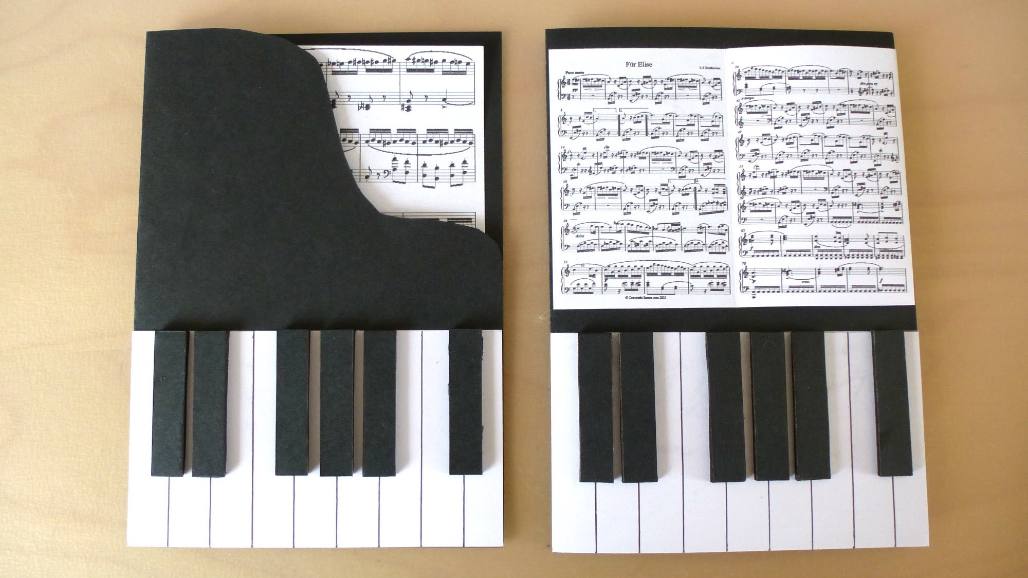 DIY Piano Cards
