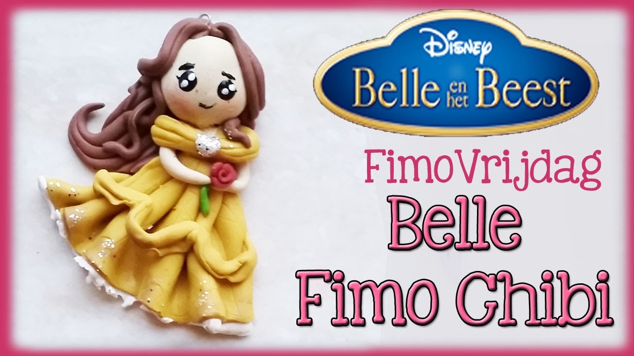 POLYMER CLAY BELLE FROM BEAUTY AND THE BEASt PRINSESS FIMO VRIJDAG
