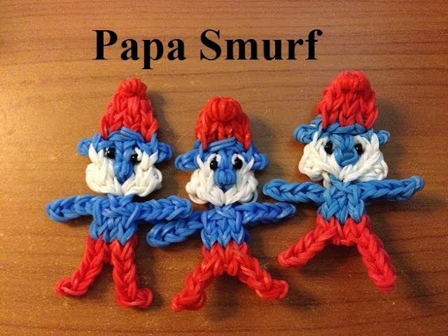 Rainbow Loom Papa Smurf Doll or Charm