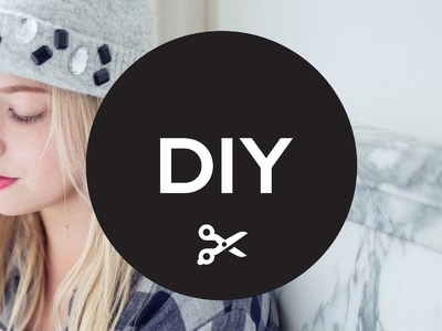 DIY: How to make your own bejeweled beanie