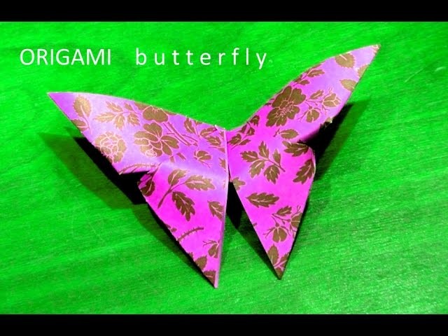 Eenvoudige vlinder vouwen ORIGAMI