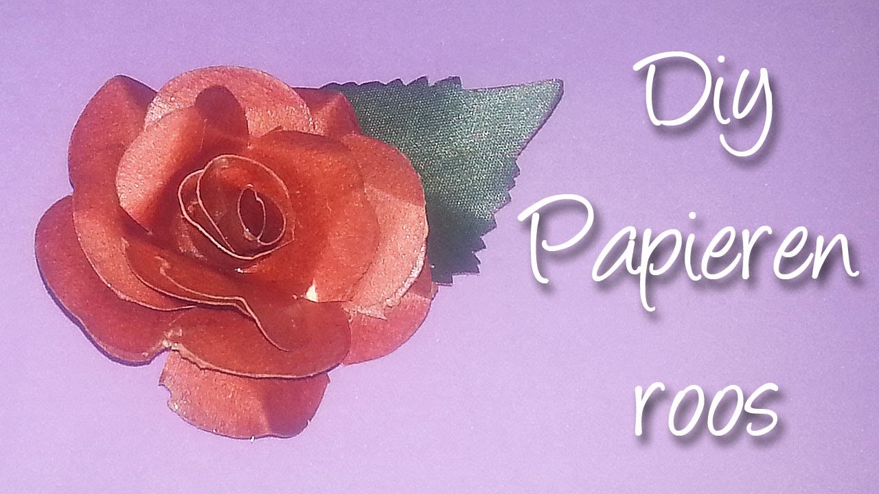 DIY Hoe maak je een papieren roos, Simpel en snel! How to Paper rose?