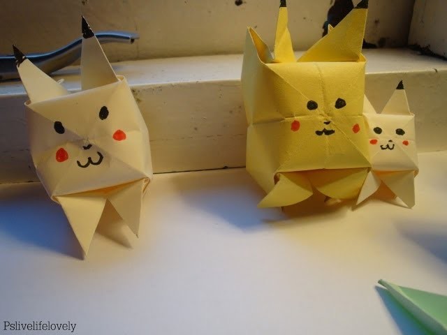DIY Origami 'Pikachu'