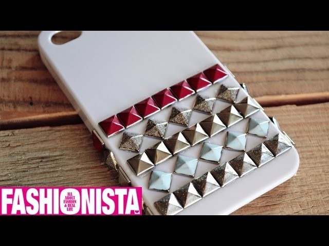 Fashionista DIY - Studded iPhone hoesje