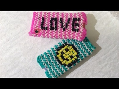 Rainbow Loom Iphone.Ipod hoesje met charger hole, Smiley or letters, Deel 1 (English subtitles)