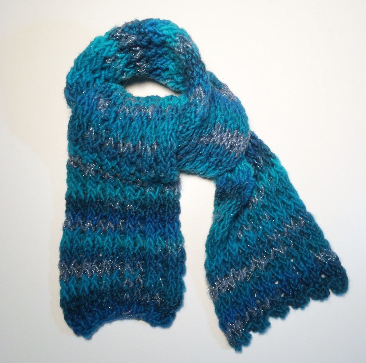 Dikke sjaal breien op een loombord makkelijk en voor beginners.