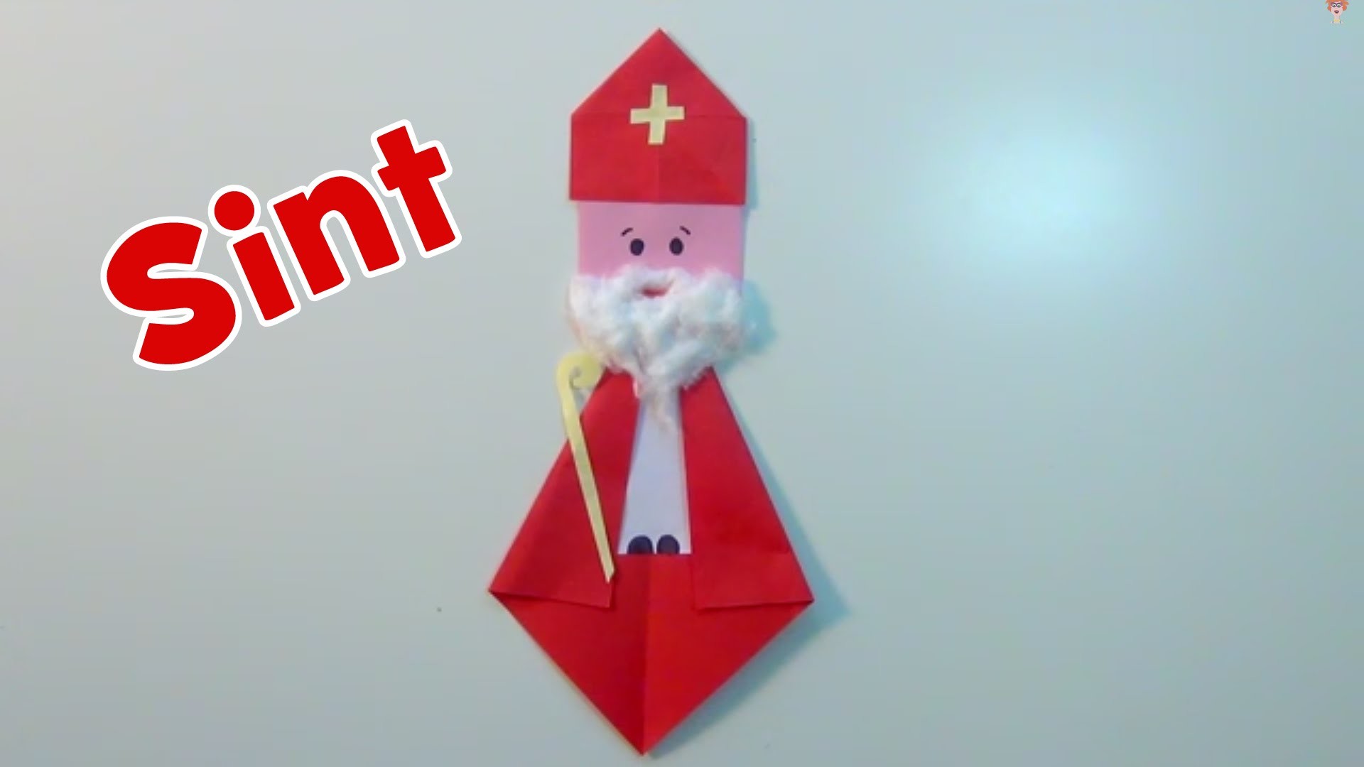 Sinterklaas vouwen en knutselen van papier