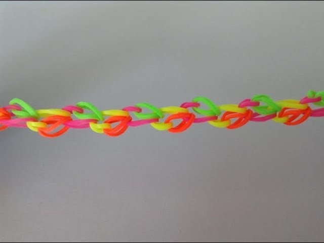 Rainbow loom Nederlands paisley braid, armband