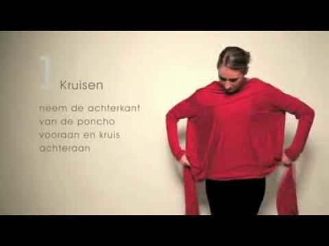 Feestelijke poncho. Poncho de fête