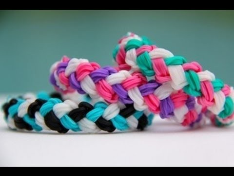 Rainbow Loom Double Braid Bracelet - Armband - Loom bands