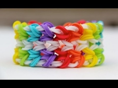 Rainbow Loom Nederlands - Double Miami Bracelet (Original Design) - Loom bands