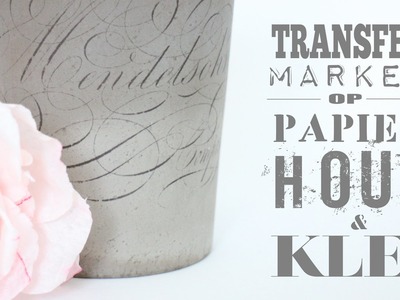 Transfermarker - prints overbrengen op papier, hout, klei en stof