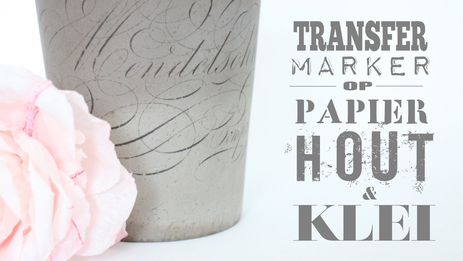 Transfermarker - prints overbrengen op papier, hout, klei en stof