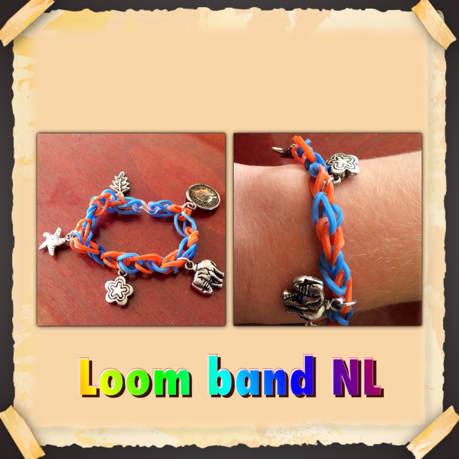Rainbow Loom Nederlands basis armband elastiekjes met bedels