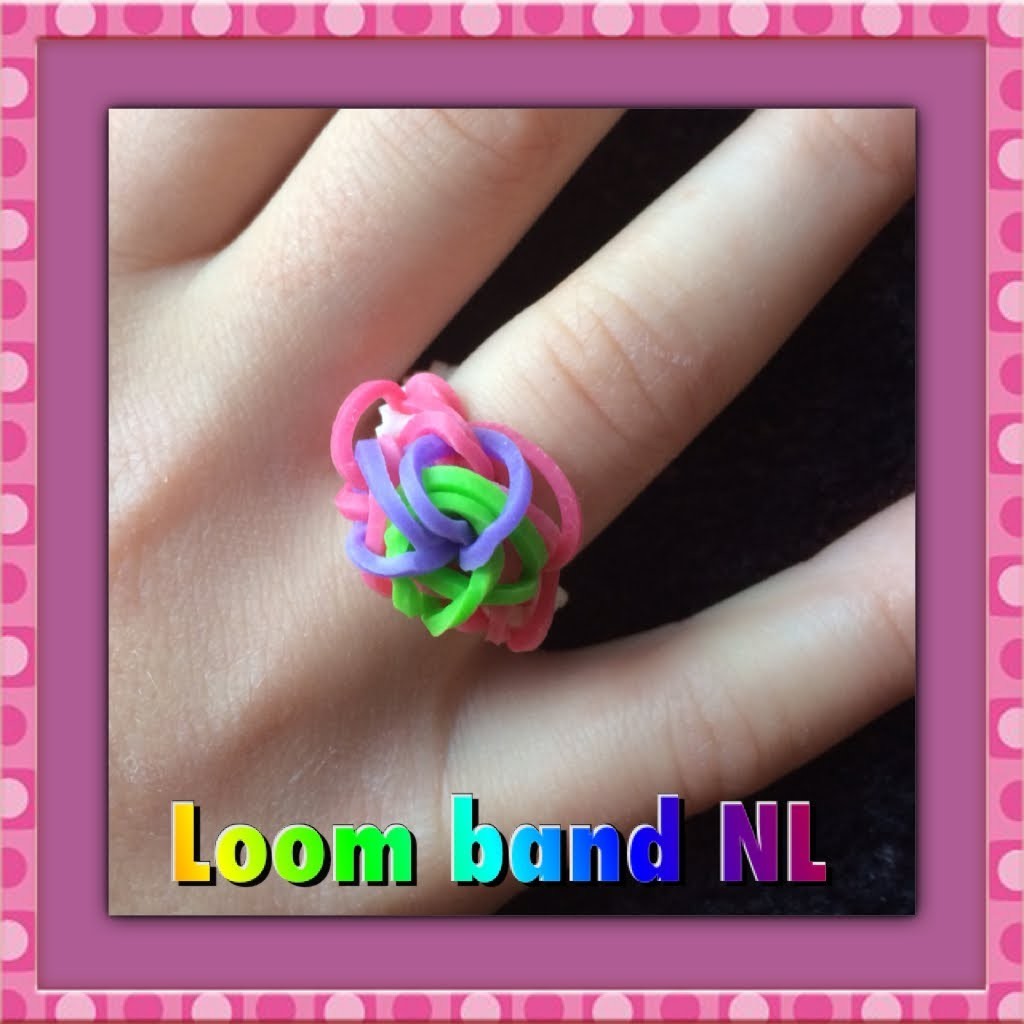 Rainbow Loom Nederlands ring maken van elastiekjes
