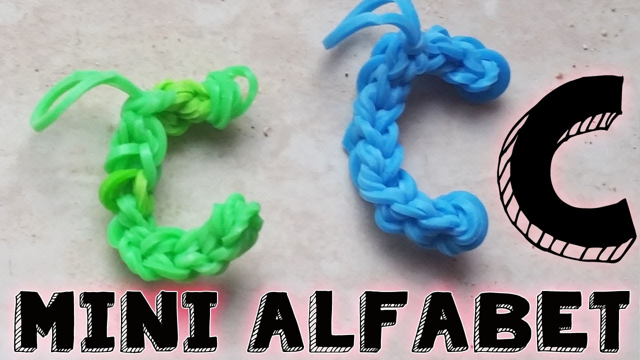 ♥ C ♥ Rainbow Loom Mini Alfabet ♥ Letter C Nederlands♥