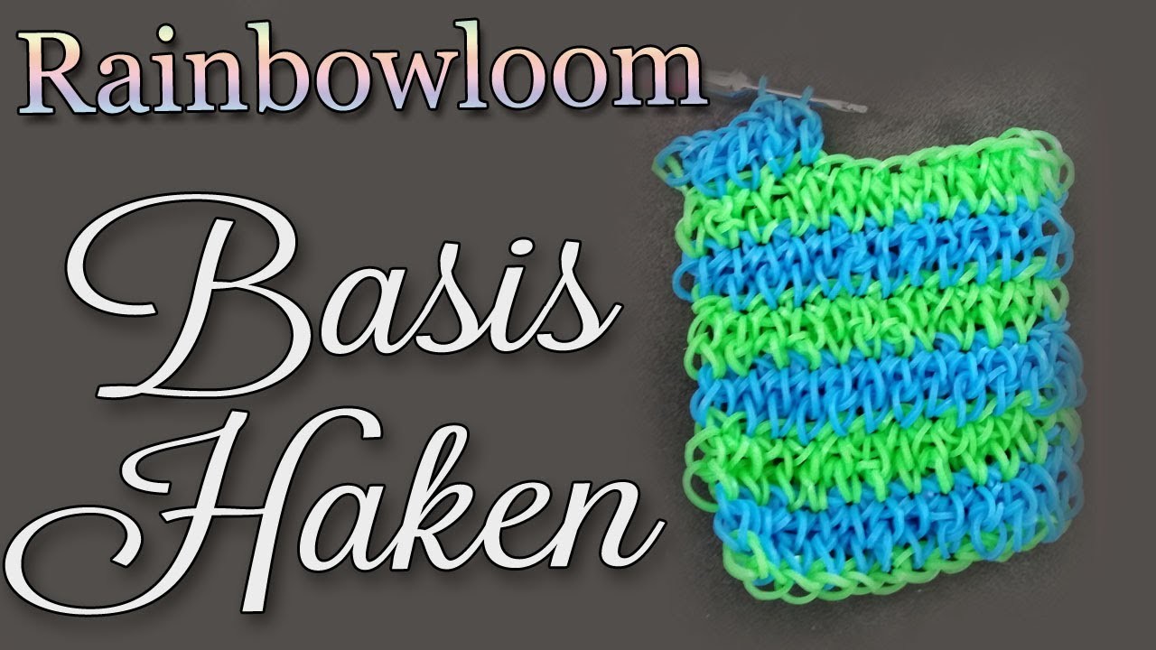 Rainbow Loom Nederlands Haken van een Lapje voor een Tas Basis Steken