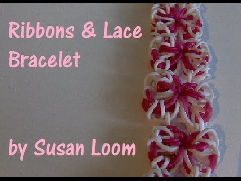 Rainbow Loom Nederlands | Ribbons & Lace Armband. Ribbons & Lace Bracelet
