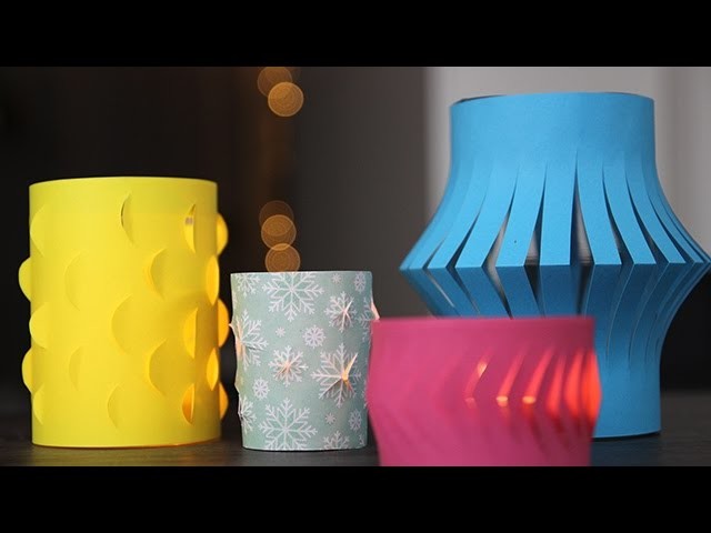 Waxinelichthouders maken met papier! DIY - Makkelijk - Budget - snel