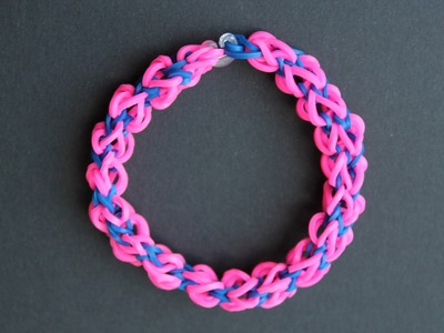 Rainbow loom, Twist square, armband, bracelet