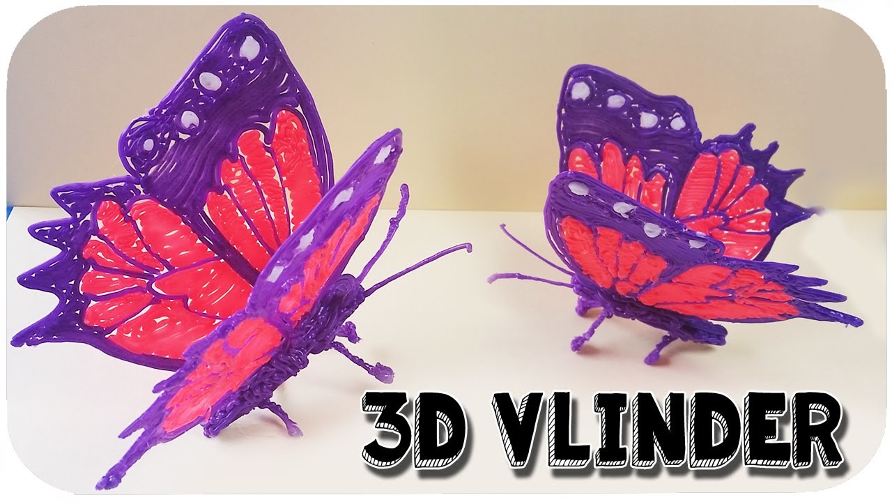 DIY 3D VLINDER | 3D Pen Tutorial | Butterfly | How to