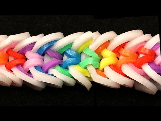 Rainbow Loom Nederlands - Kawaii Armband || Loom bands, rainbow loom, tutorial, how to