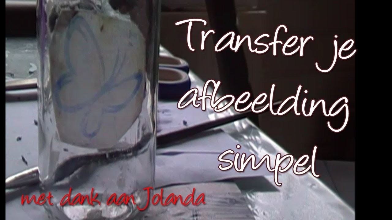 DIY Transpirante Transfer van afbeeldingen met Modpodge, door Jolanda