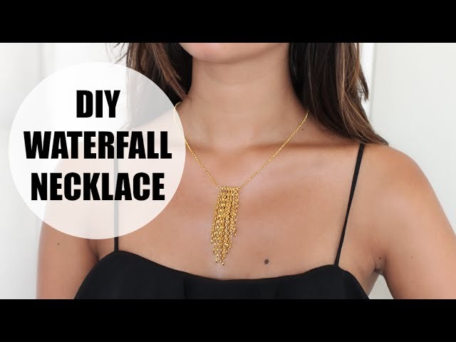 DIY waterfall necklace