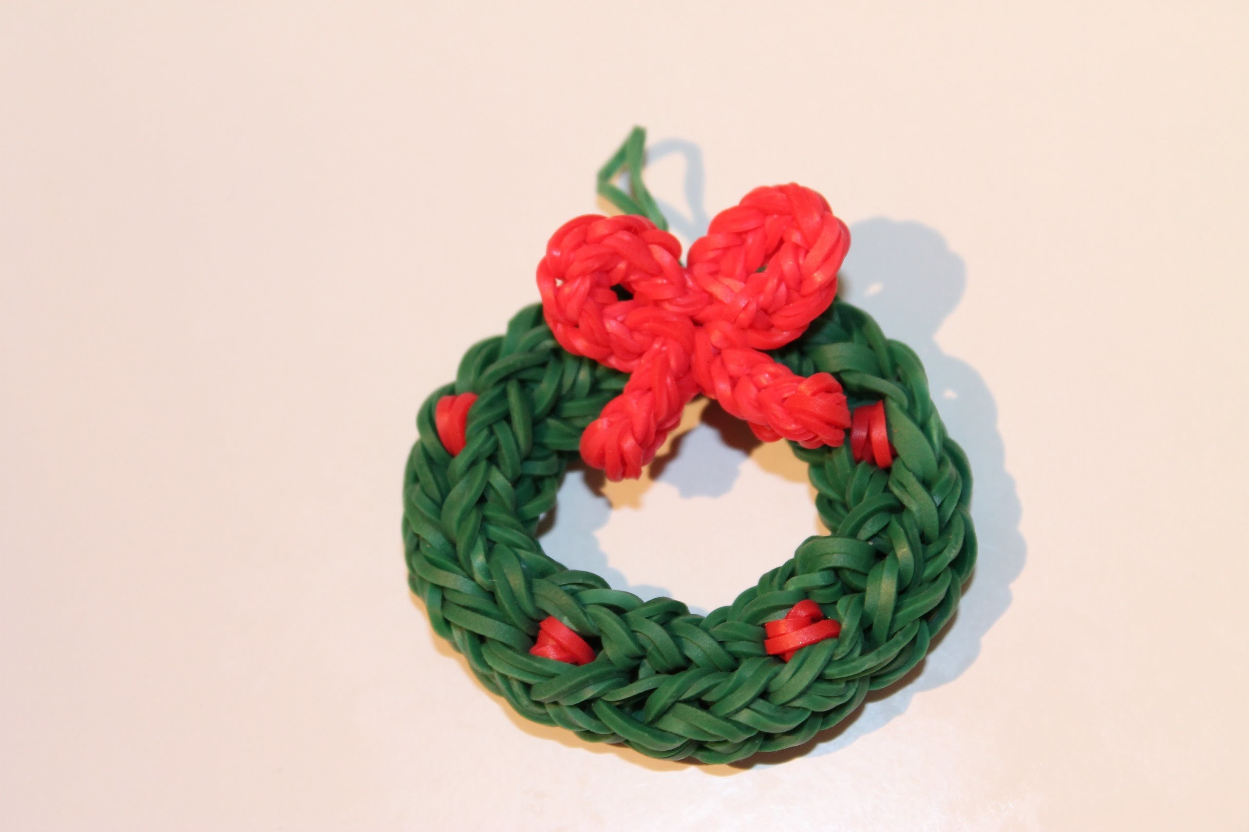 Rainbow Loom Nederlands, 3d kerstkrans, Xmas wreath, Original Design
