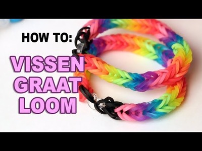 Rainbow Loom Nederlands - Vissengraat armband || Loom bands, rainbow loom, nederlands