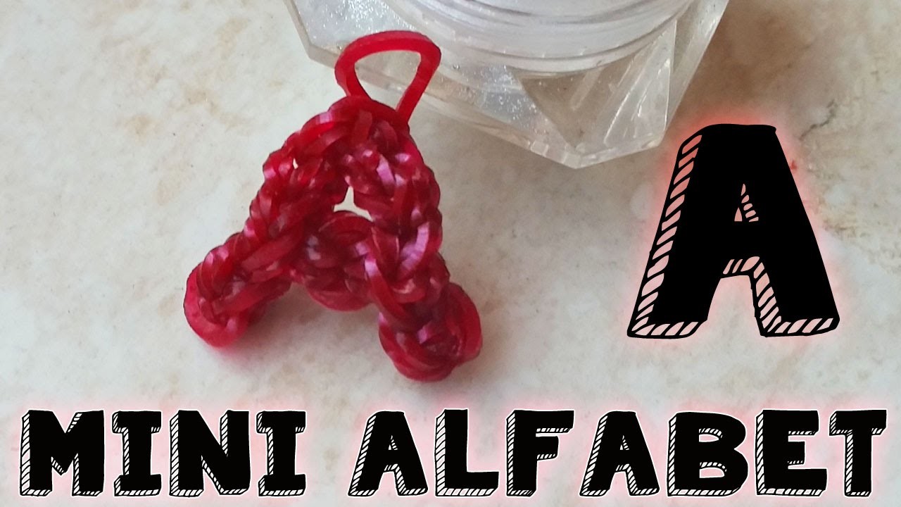 ♥ A ♥ Rainbow Loom Mini Alfabet ♥ Letter A Nederlands♥