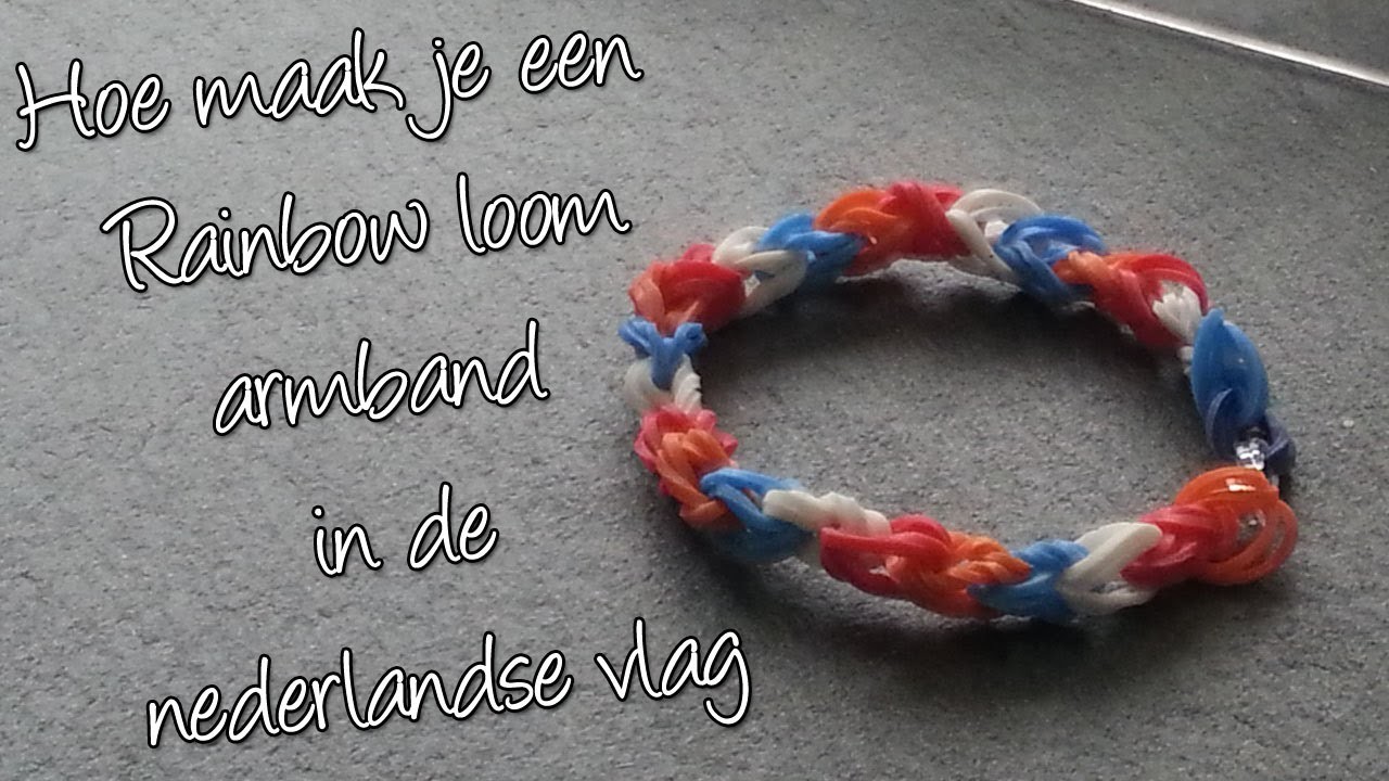 Diy Maak een Nederlandse Vlag Regenboog Loom!