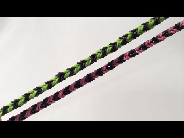 Rainbow Loom Nederlands, Fishtail Nano -mini fishtail- Armband