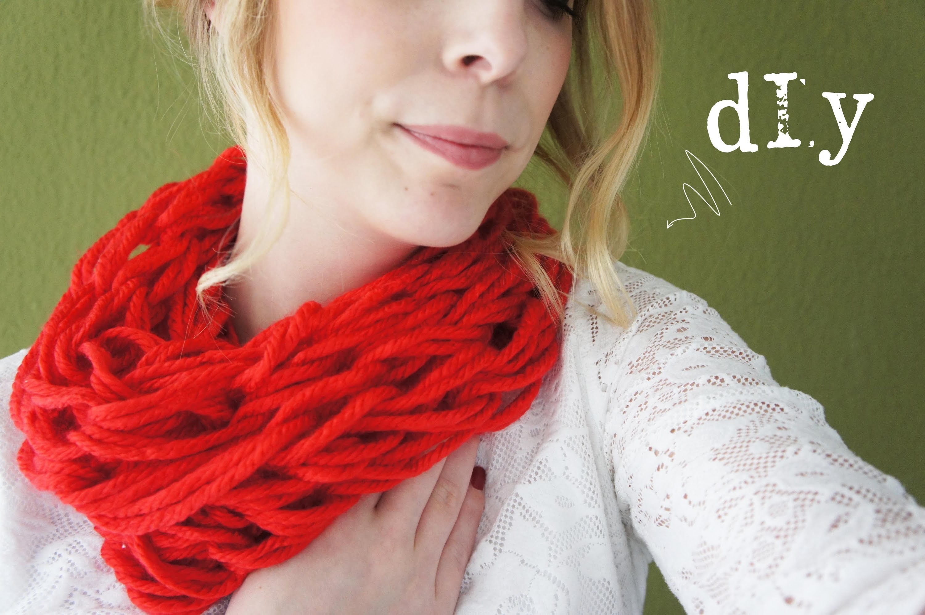 DIY: Een sjaal breien met je armen!