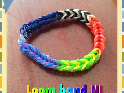 Rainbow Loom Nederlands visgraat armband van elastiekjes