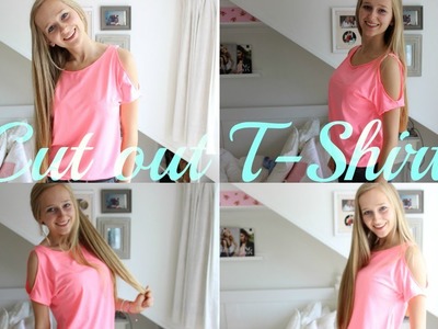 DIY Cut out shoulder tee ♥ MADE BY Noelle