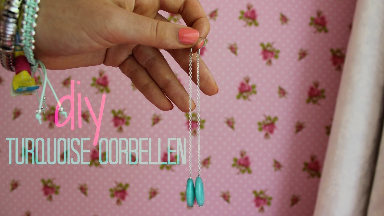 DIY Turquoise oorbellen ♥ MADEBYNoelle