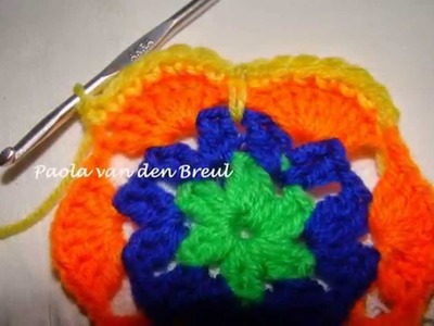 African flower haken crochet