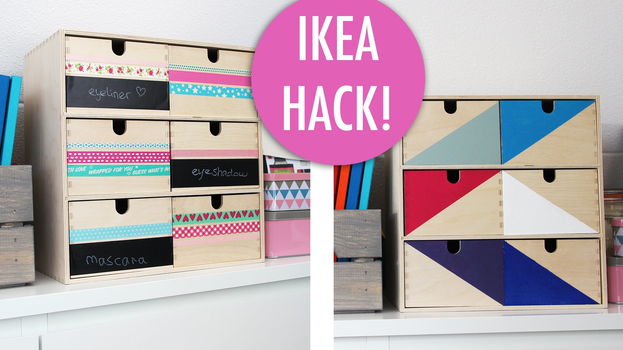 Cadeaus maken - IKEA HACK Moppe kastje versieren DIY