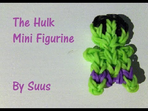 Rainbow Loom Nederlands | The Hulk Mini Figurine (Original Design)