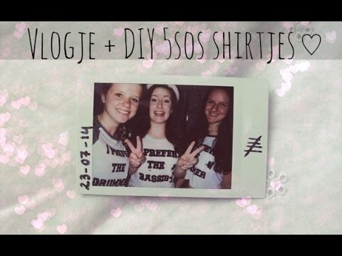Vlogje met Roxy & Joëlla + DIY 5sos shirt | Mirte & Cathy
