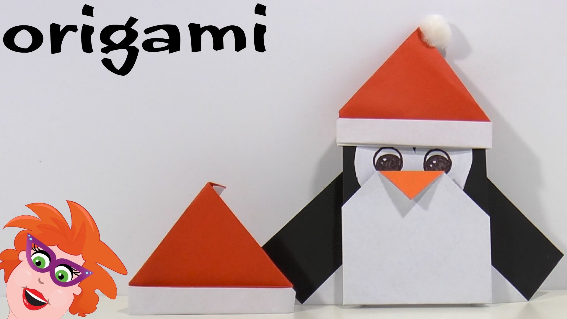 Origami kerstmuts - DIY Christmas crafts