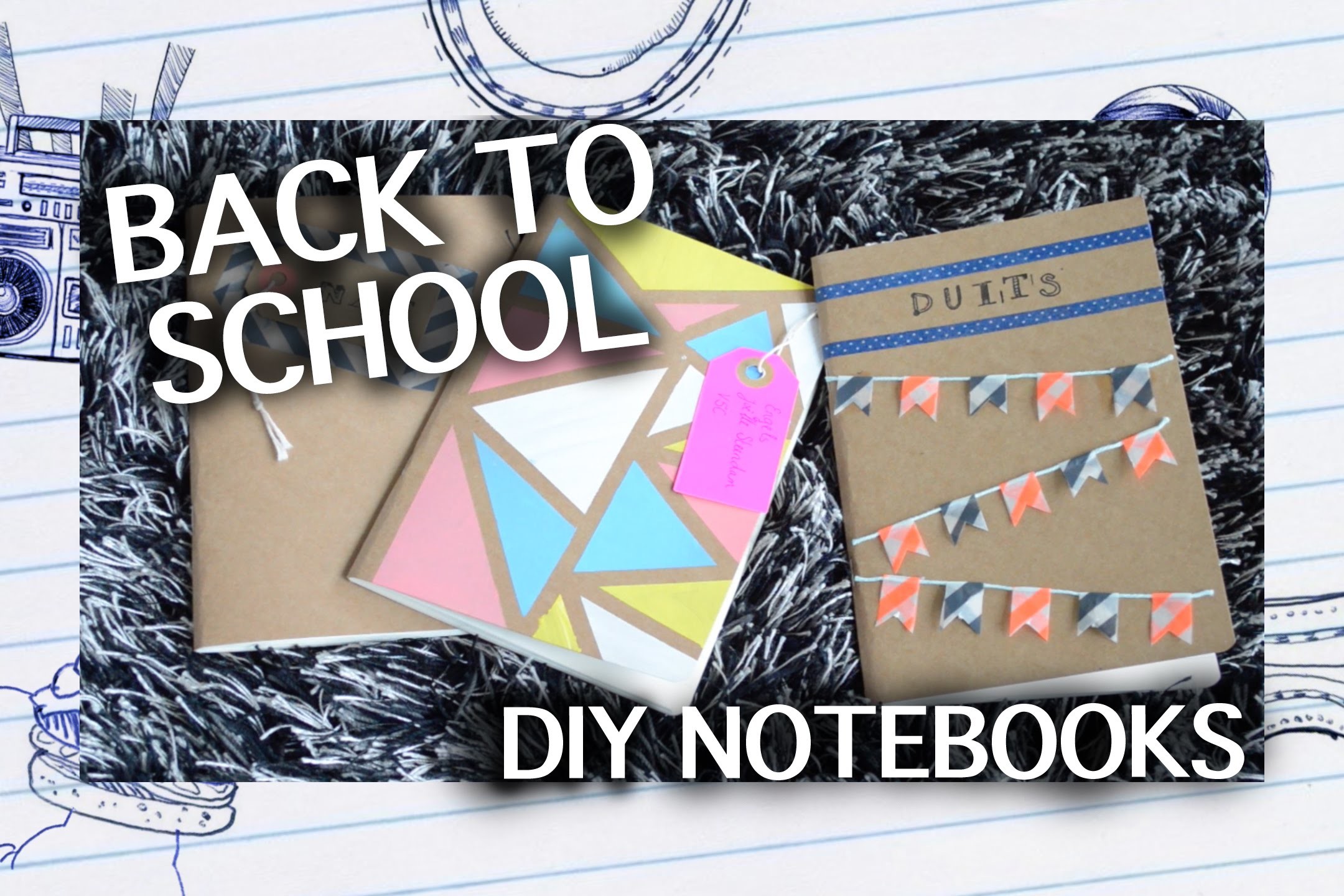 3 DIY notebooks I BACK TO SCHOOL