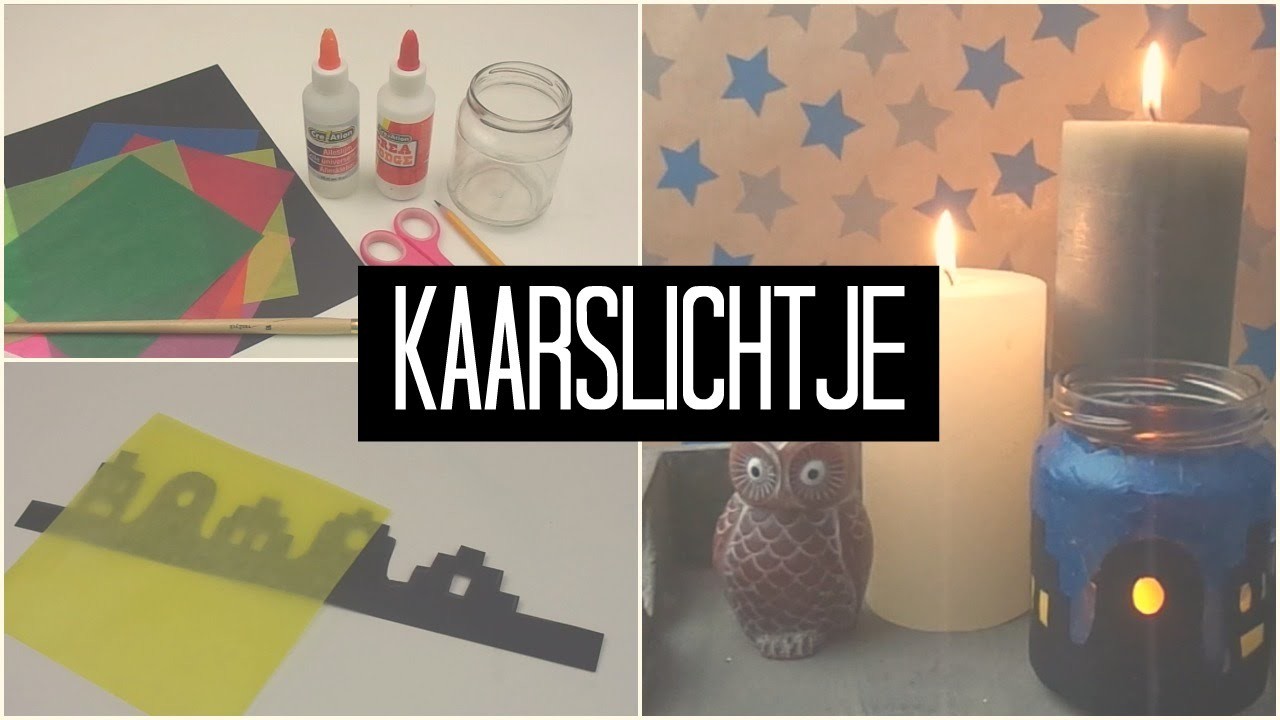 DIY Kaarslichtje - leuk voor Sint èn Kerst