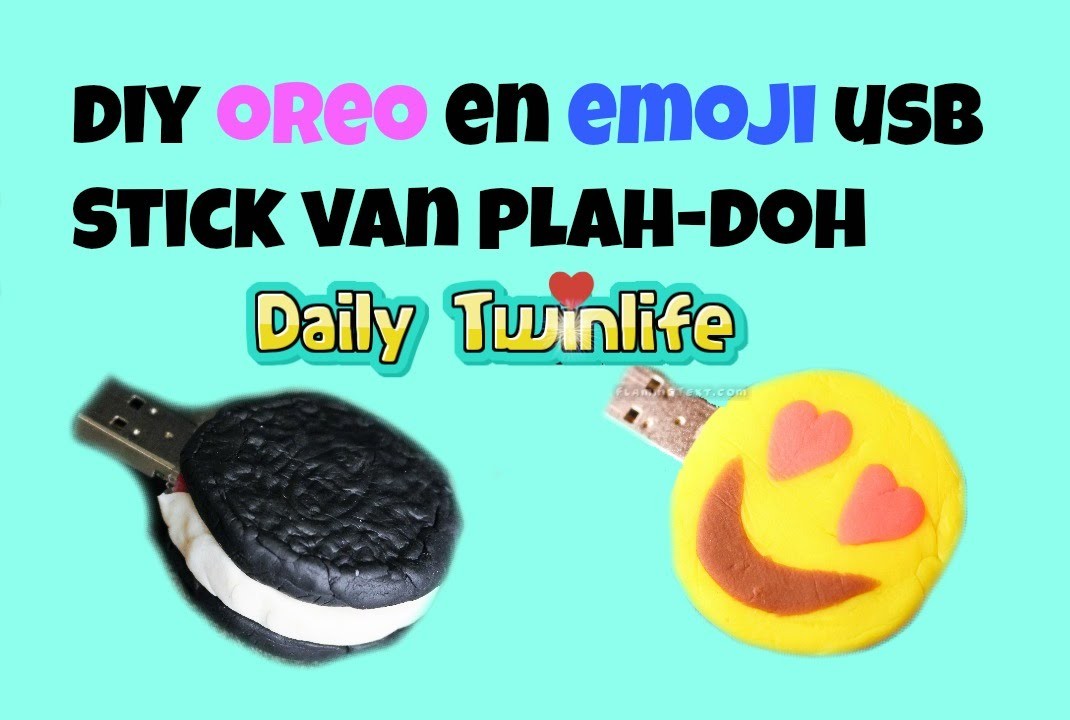 DIY Oreo en Emoji USB Stick van Play-Doh