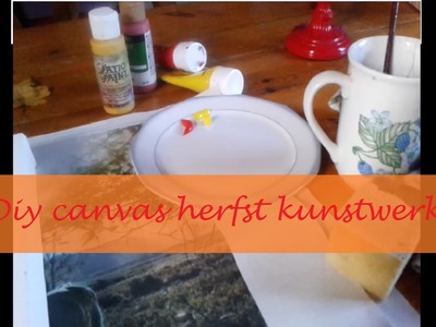 Diy: herfst kunstwerk