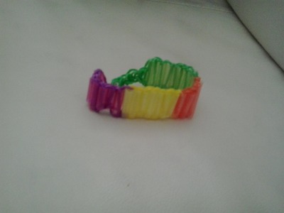 Rainbow loom Straw band bracelet nederlands