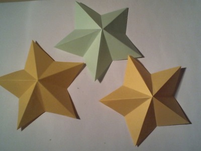 Christmas Decorations (part 1): Paper star. Papieren ster